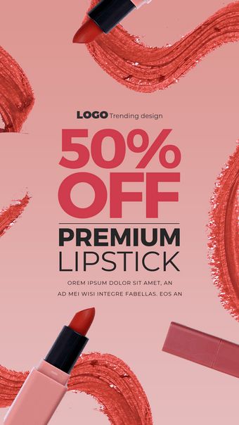 Fashion Color Gradient Lipstick Makeup Promotion Instagram Story#pikbest#Backgrounds#Banner Lipstick Advertisement Poster, Makeup Sale Poster, Lipstick Poster Design Ideas, Makeup Promotion Ideas, Makeup Ads Creative, Lipstick Design Ideas, Makeup Ads Design, Lipstick Graphic Design, Makeup Design Poster