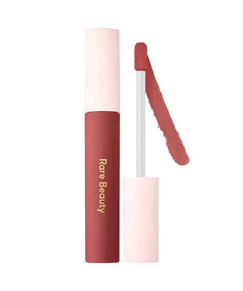 Rare Beauty Lip Soufflé Matte Cream Lipstick in Fearless Rare Beauty Lip Cream, Rare Beauty Matte Lip Cream, Best Rare Beauty Products, Rare Beauty Lip Souffle, Rare Beauty Lipstick, Rare Beauty Lip, Liquid Cat, Lipstick Packaging, Natural Dramatic