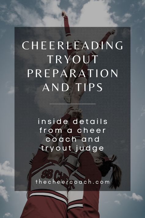 Cheerleading Tryouts Middle School, Cheerleading Tips Tryouts, How To Prepare For Cheer Tryouts, Cheer Coach Essentials, Cheer Tryout Tips Middle School, Cheer Tryouts Tips, Middle School Cheer Coach, Cheer Tryout Score Sheet, Cheerleader Tips