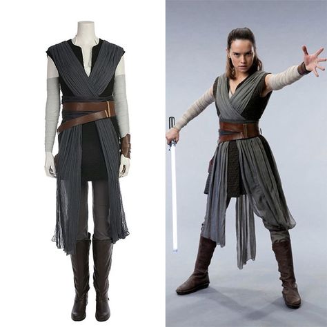 Cosplay Costume Ideas, Rey Star Wars Costume, Star Wars Costumes Diy, Disfraz Star Wars, Rey Costume, Jedi Outfit, Star Wars Halloween Costumes, Rey Cosplay, Jedi Cosplay