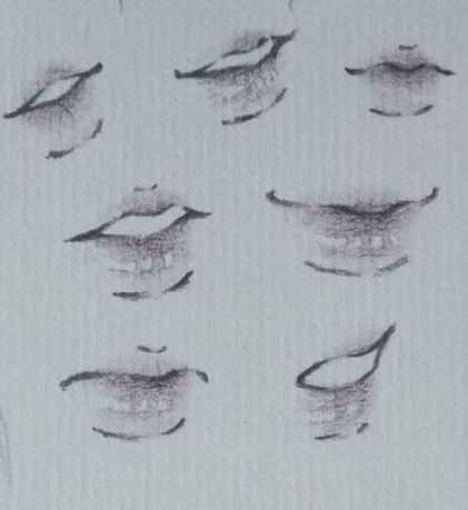 Sketches Mouth, Drawing Tutorial Mouth, Bocas Anime, Lips Illustration, Lips Sketch, Anime Mouths, Anime Lips, Lip Drawing, Mouth Drawing