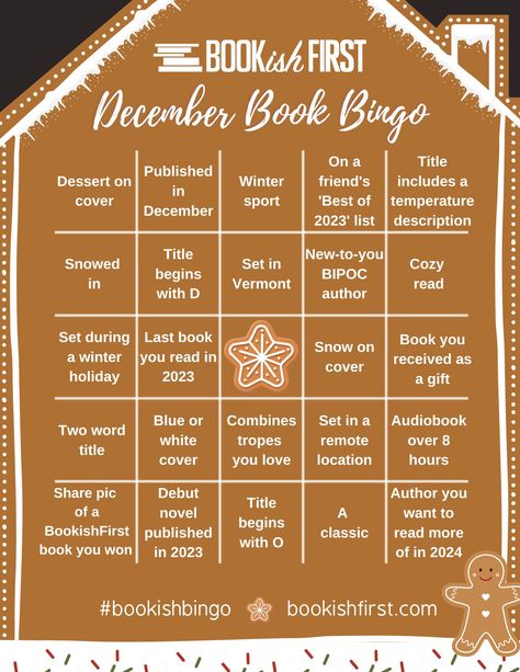 December Book Bingo, Bookish Bingo, Tbr Game, Book Bingo, Bingo Books, Road Trip Bingo, Free Printable Bingo Cards, Books 2024, Free Bingo Cards