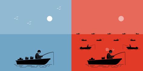 People Illustrations, Blue Ocean Strategy, Red Ocean, Blue Zones, Seo Content, Photo Blue, People Illustration, Vector Artwork, Graphic Patterns