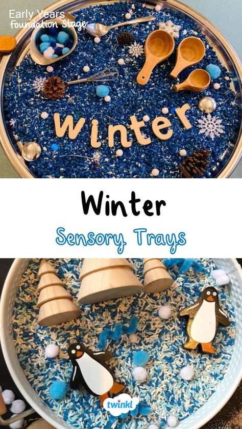 Winter sensory activities for children. Click on the pin for more winter sensory play. Special thanks to @_little.thinkers_ @creative_corner_at_no8 Winter Sensory Activities, Winter Sensory Play, Sensory Activities For Toddlers, Sensory Play Activities, Winter Activities For Toddlers, Winter Sensory, Winter Unit, January Activities, Forest School Activities