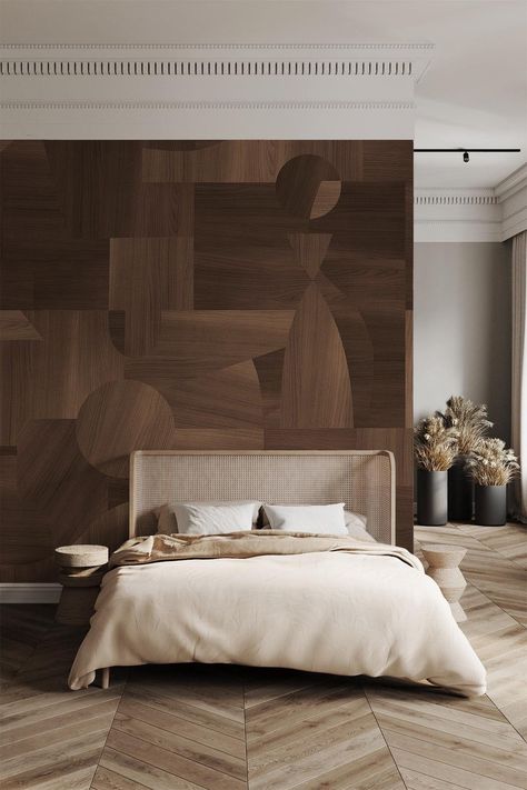 Nature, Minimal Bedroom Decor, Oak Wood Texture, Natural Wallpaper, Japandi Wall, Contemporary Living Room Design, Japandi Interior, Bedroom Murals, Bedroom Decor Inspiration