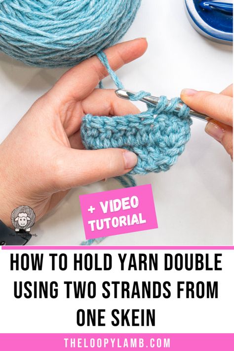 Learn how to hold yarn double from a single skein in this comprehensive crochet tutorial from The Loopy Lamb. Discover the benefits of doubling your yarn for thicker, cozier crochet projects, and explore three easy methods to achieve this technique. Plus, don't miss our step-by-step video tutorial for visual learners! Perfect for beginners and seasoned crocheters alike. 

Pin it now to elevate your crochet game! 

#CrochetTutorial #YarnCraft #CrochetTips #CrochetHacks #CrochetProjects #TheLoopyLamb Crochet Game, One Skein Crochet, Yarn Winder, Crochet Bowl, Fiber Crafts, Crochet Hack, Crochet Stitches Free, Hobbies To Try, Lace Weight Yarn