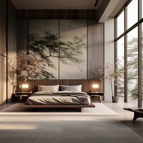 Relaxing Room Ideas Zen Modern, Zen Style Bedroom, Zen Bedroom Decor, Japanese Bedroom Design, Zen Bedroom Ideas, Design Ložnic, Simple Bed Designs, Japanese Bedroom, Zen Interiors