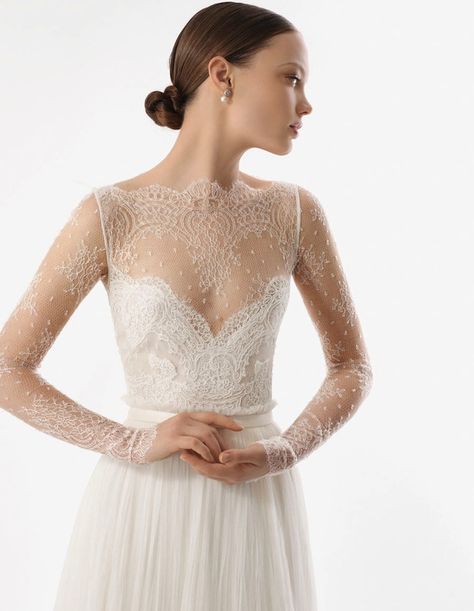 Chantilly Lace Wedding Dress, Delicate Wedding Dress, Illusion Neckline Wedding Dress, Strapless Wedding Gown, Lace Wedding Dress With Sleeves, Long Sleeve Wedding Dress Lace, Illusion Dress, Sleeve Wedding Dress, Long Sleeve Wedding