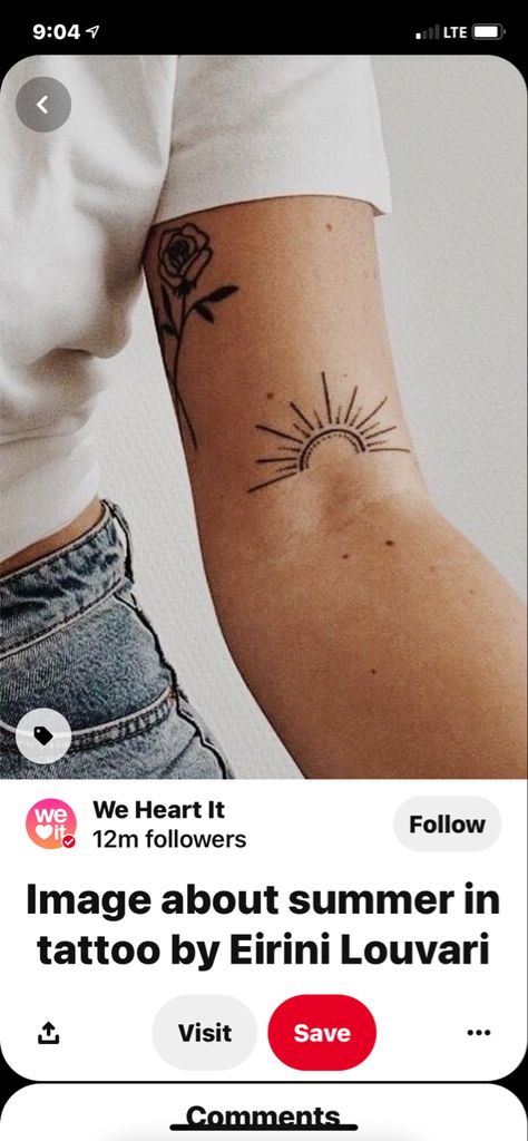 Tattoo Inspiration, Rib Tattoos For Women, Sunset Tattoos, Pirate Tattoo, Inspiration Tattoos, Small Arm Tattoos, Sun Tattoo, Arm Tattoos For Women, Dainty Tattoos