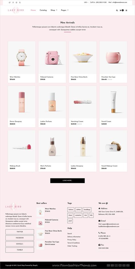 Website Shopping Design, Website Cosmetic Design, Online Shopping Website Design, Gift Shop Website Design, Make Up Website Design, Ecommerce Homepage Design, Gift Website Design, Product Design Website, Shopify Website Design Ecommerce