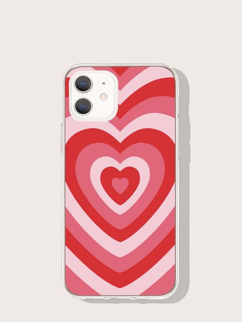 Heart Pattern iPhone Case Heart Diy Phone Case, Heart Phone Case Diy, Shein Iphone Case, Shein Cases, Shein Phone Case, Phone Case Shein, Flamingo Phone Case, Preppy Phone Case, Heart Iphone Case