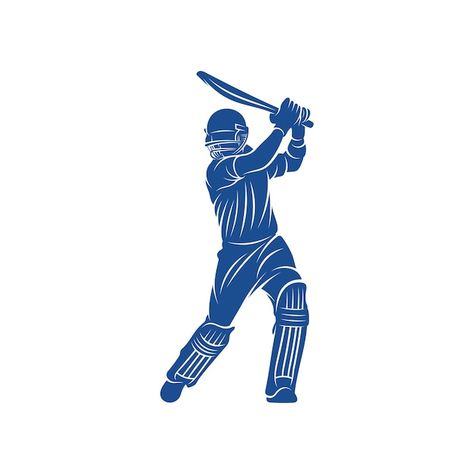 Cricket player logo design vector icon s... | Premium Vector #Freepik #vector #cricket-player #batsman #cricket-game #cricket-batsman Logos, Cricket Logo Png Hd, Batsman Cricket Vector, Bat Ball Cricket Dp, Cricket Png Logo, Cricket Logo Design Without Name, Cricket Thumbnail, Cricket Logo Design Png, Cricket Symbol