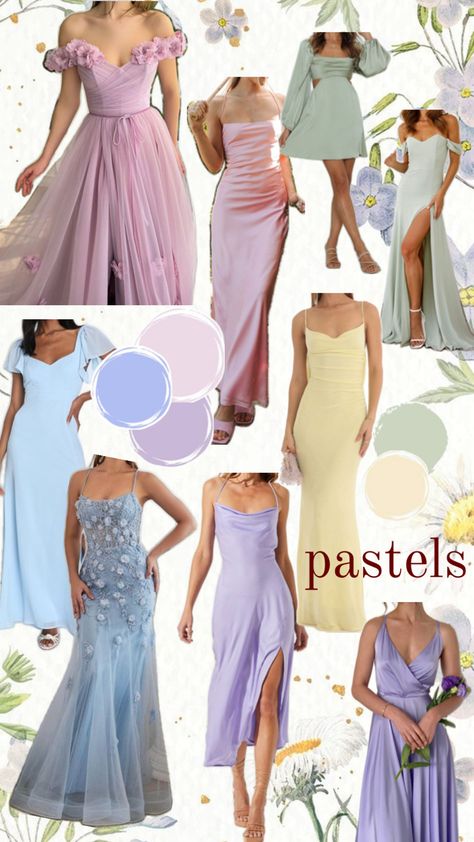 Pastel, Colorful Pastel Wedding, Pastel Wedding Guest, Champagne Tie, Sparkly Outfits, Garden Chic, Dress Code Wedding, Wedding Party Outfits, Pastel Dress