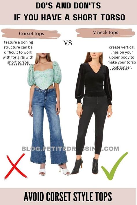 Midsize Outfits Short Torso, Short Torso Long Legs Petite, Short Torso Long Legs Outfits Casual, Short Torso Small Waist, Fits For Short Torso, Short Torso Pear Shape Outfits, Outfits To Elongate Torso, Plus Size Short Torso Style, How To Dress With Short Torso