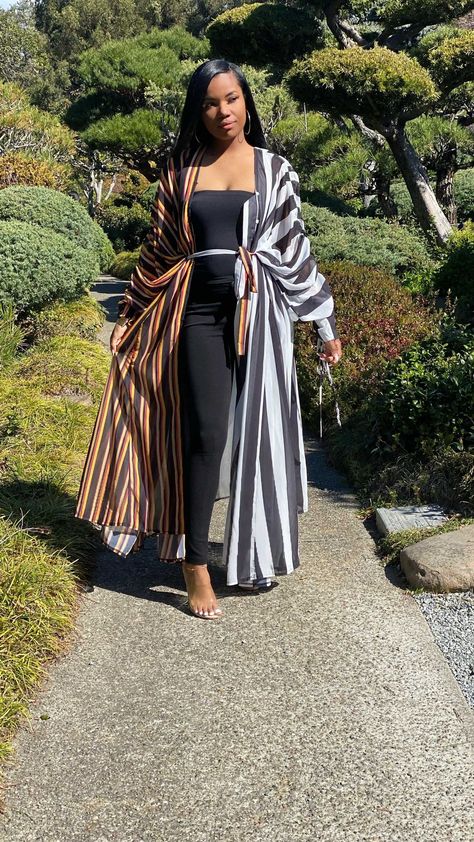 addressedapparel on Instagram: We've been around since 2019, serving our girls looks they can SLAY 🔥 Shop our new arrivals now 🛍📲 link in bio. Free shipping over $100… Kimono Over Dress, Chiffon Kimono Jacket, Majestic Dress, Regal Dress, Snoh Aalegra, Queen Energy, Inspirational Outfits, Fashion Work Outfit, Kimono Outfit