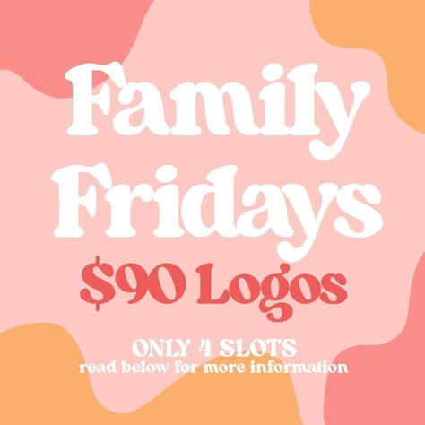 📣✨ Exciting Announcement! ✨📣 I’m thrilled to introduce **Family Fridays** – a special campaign dedicated to supporting small businesses! Every Friday, I’m offering to create your business logo for just **$90**. There are only **4 slots** available each Friday, so it’s first come, first served! Payments must be made on the same day to secure your spot. Great news! You can also use Afterpay to make the payment if approved by the Afterpay app. This way, you can get your professional logo desi... Professional Logo Design, Support Small Business, Professional Logo, Giving Back, Creative Entrepreneurs, Business Branding, Business Growth, Dm Me, Business Logo
