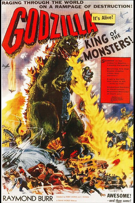 Old Film Posters, Classic Movie Posters Art, Science Fiction Movie Posters, Old Movie Poster, Awesome Toys, Film Horror, Japanese Monster, Old Movie Posters, Japanese Poster Design