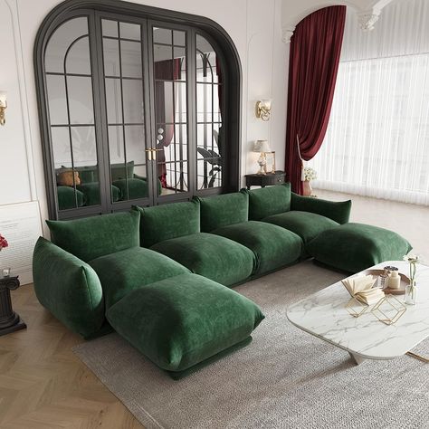 Couch Sectionals, U Couch, Ottoman For Living Room, Chesterfield Style Sofa, Big Cake, Small Sectional Sofa, U Shaped Sectional Sofa, Office Apartment, Modular Sofas