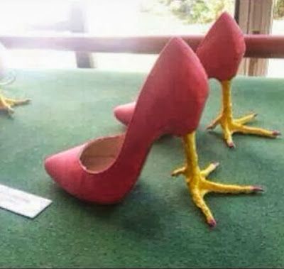 Related image Fashion Fail, Chicken Shoes, Weird Shoes, Crazy Heels, Quirky Shoes, Funny Shoes, Ugly Shoes, Funky Shoes, Weird Fashion