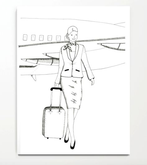 Flight Attendant Notebook . . #flightattendant #crewlife #crewmember #aviation #aviationlover #airlover #airlife #flying #azafata #notebook #aviationnotebook #aviationlovernotebook Flight Attendant Drawing Sketch, Flight Attendant Drawing Easy, Flight Attendant Aesthetic Drawing, Flight Attendant Drawing, Fly Attendant, Canapes Recipes, Dream Drawing, Beauty Corner, Hand Lettering Alphabet