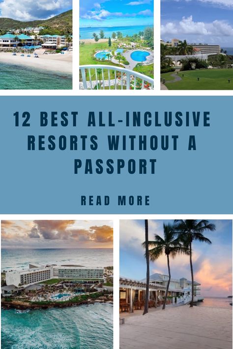 Are you looking for the best all-inclusive resorts without a passport? Here are the best all-inclusive resorts that don’t require a passport. All Inclusive Resorts In The Us Couple, Rci Vacations Resorts, No Passport Needed Travel Destinations, Best All Inclusive Resorts For Couples, Places To Travel Without A Passport, Best All Inclusive Resorts For Families, All Inclusive Resorts In The Us, Cheap All Inclusive Resorts, Best Vacations For Couples