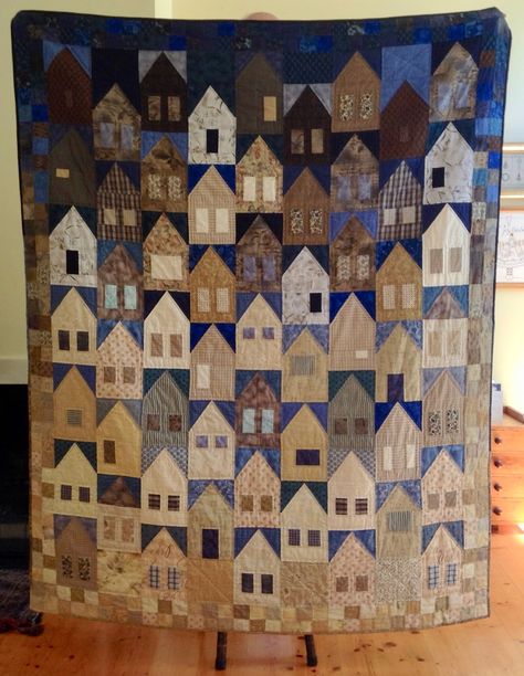 Patchwork, House Quilt Patterns, House Quilt Block, Artist In Residence, Red Wagon, That's Me, House Quilts, Tree Quilt, Contemporary Quilts