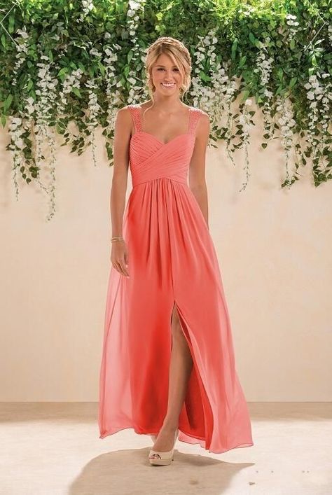 Coral Dresses Bridesmaid, Coral Dress Outfit Wedding Guest, Coral Bridesmaid Dresses Beach, Coral Dress Bridesmaid, Coral Beach Bridesmaid Dresses, Coral Dress Outfit Wedding, Beach Bridesmaids Dresses, Coral Outfit Ideas, Coral Bridesmaid Dresses Long