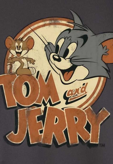 Vintage Tom And Jerry, Tom Und Jerry, Tom And Jerry Pictures, Animated Cartoon Movies, ポップアート ポスター, Vintage Cartoons, Poster Vintage Retro, Tom And Jerry Cartoon, Vintage Poster Design