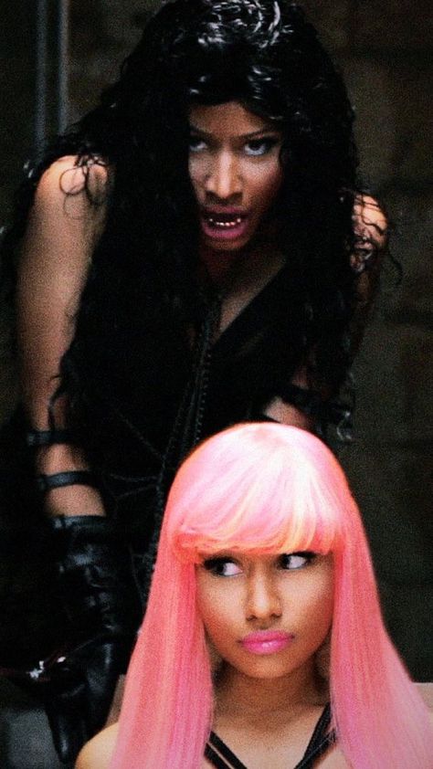 #nickiminaj Nicki Minaj Monster, Nicki Minaj Concert, Nicki Minaj Wallpaper, Nicki Minaji, Pink And Black Hair, Nicki Minaj Barbie, Nicki Minaj Photos, Nicki Minaj Pictures, Blac Chyna