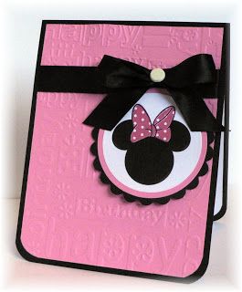 Minnie Mouse Disney Card...My Mindful Creations Birthday Card Diy, Minnie Y Mickey Mouse, Character Card, Stampin Up Karten, Disney Cards, Mickey Y Minnie, Bday Cards, Cricut Cards, Card Diy