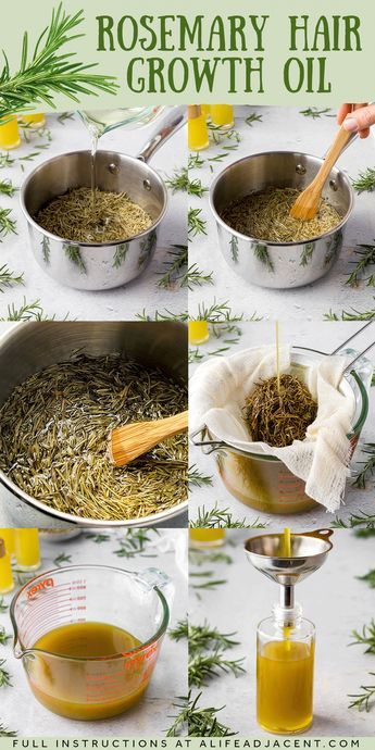 How To Do Rosemary Oil, Rosemary Oil For Hair Growth Recipe, Make Your Own Rosemary Oil, How To Make Your Own Rosemary Oil, Rosemary Coconut Oil Diy, Rosemary On Hair, Castor And Rosemary Oil For Hair, Hair Growth Home Remedies Natural, Rosemary Recipes For Hair