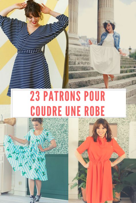 Patrons de couture pour coudre une robe Make Your Own Clothes, Sewing Fabrics, Couture Sewing, Diy Couture, Sewing Gifts, Sewing For Beginners, Sewing Clothes, How To Do Yoga, Sewing Dresses