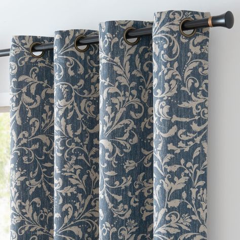 PRICES MAY VARY. UNIQUE DESIGN: The pattern of these curtains are composed of floral print. Just like your house is full of flowers, flowers climb up with the eaves of the house, symbolizing that every day is as beautiful as flowers. ELEGANT LOOK: These drapes are soft and silky fabric, same material back as of front. This taupe curtain can block out 80% light(darker colors have a better effect), prevent UV ray, excellent performance on room darkening, noise reducing, privacy protection, dust re Farmhouse Drapes, Vintage Window Treatments, Taupe Curtains, Insulated Drapes, Living Room Drapes, Curtain Room, Curtains For Bedroom, Quality Curtains, Insulated Curtains