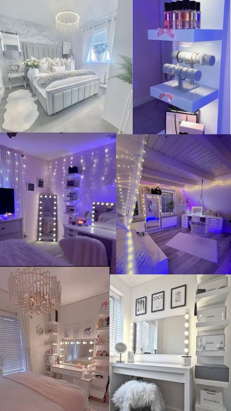 Room Ideas Aesthetic Pictures, Chav Room Girl, Chav Bedroom Inspirations, Room Themes Aesthetic, Large Room Decorating Ideas, Room Ideas For Big Rooms, Chav Bedroom, Room Inspo Baddie, Dream Rooms For Teens