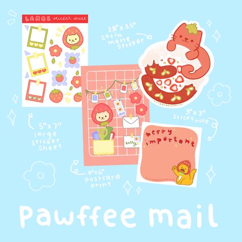 Happy New Year Pawffee Shop frens ✨ ⁠ ⁠ Here is the reveal of January's Patreon rewards ⁠ 🍓 S T R A W B E R R Y 🍓 ⁠ which was inspired by my trip to Japan back in 2020 ✈️⁠ ⁠ Check out the link to reserve your rewards for January!⁠ We have a few spots left for each of the tiers and once they are filled we won't be adding more anytime soon.⁠ Kawaii, Japan Travel, Patreon Rewards, Trip To Japan, School Notebooks, Vinyl Sticker Paper, My Trip, Kawaii Art, Play Time