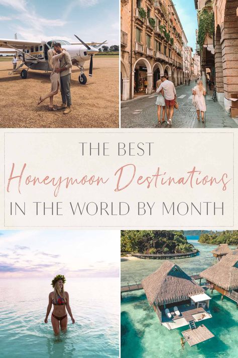 The Best Honeymoon Destinations in the World by Month   • The Blonde Abroad 1 Week Vacation Ideas, Honeymoon Hacks, African Honeymoon, Honeymoon Tropical, Italian Honeymoon, Honeymoon Travel Agent, Honeymoon Destinations Affordable, Couple Vacation, Caribbean Honeymoon