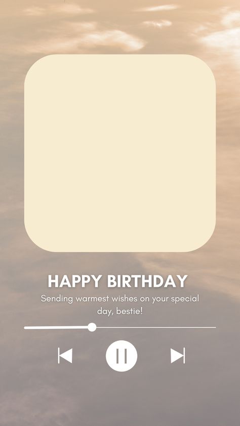 Cute Birthday Template, Birthday Template Instagram Story, Birthday Template Instagram, Layout For Instagram, Create Birthday Invitations, Birthday Canvas, Happy Birthday Bestie, Birthday Wishes With Name, Instagram Story Idea