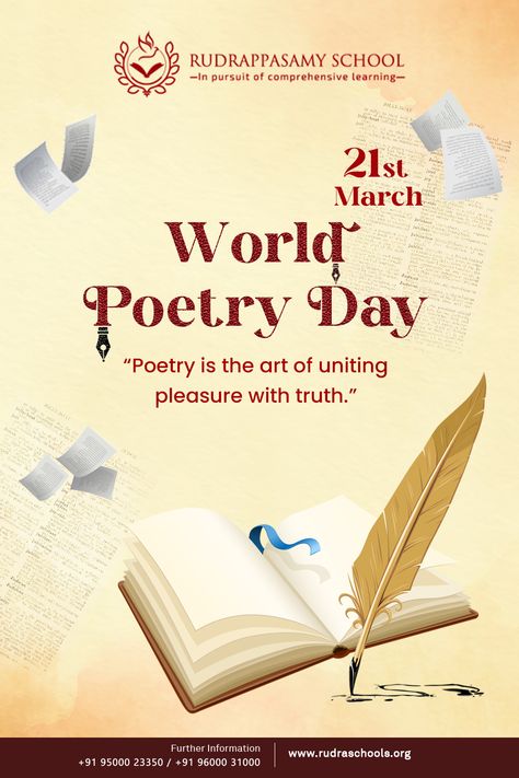 World Poetry Day Poetry, World Poetry Day, Poetry Day, Never Underestimate, The Change