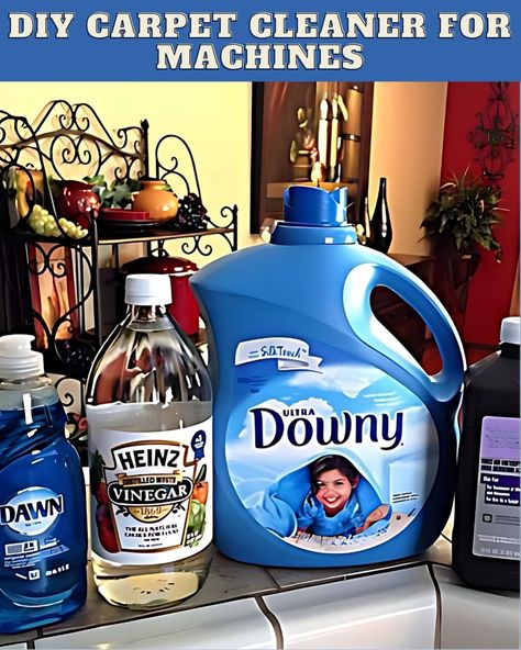 DIY Carpet Cleaner for Machines: An Effective Solution for Clean, Fresh-Smelling Carpets Homemade Carpet Cleaner Solution, Diy Carpet Cleaning Solution, Homemade Carpet Cleaning Solution, Heinz Vinegar, Diy Stain Remover, Carpet And Rug, Carpet Cleaner Solution, Carpet Cleaning Recipes, Carpet Smell
