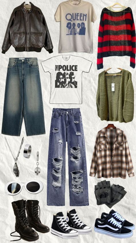 // kurt cobain inspired outfit (1/3) #kurtcobain #outfitinspo #vibes #vintage #music #nirvana #nirvanaaesthetic Kurt Cobain Iconic Outfits, Grunge Outfits Kurt Cobain, Kurt Cobain Inspired Fits, Rock Band Style Outfits, Skater Vibes Outfit, Curt Cobain Outfits, Grunge Outfits Nirvana, Kurt Cobain Jeans, Kurt Cobain Style Outfits