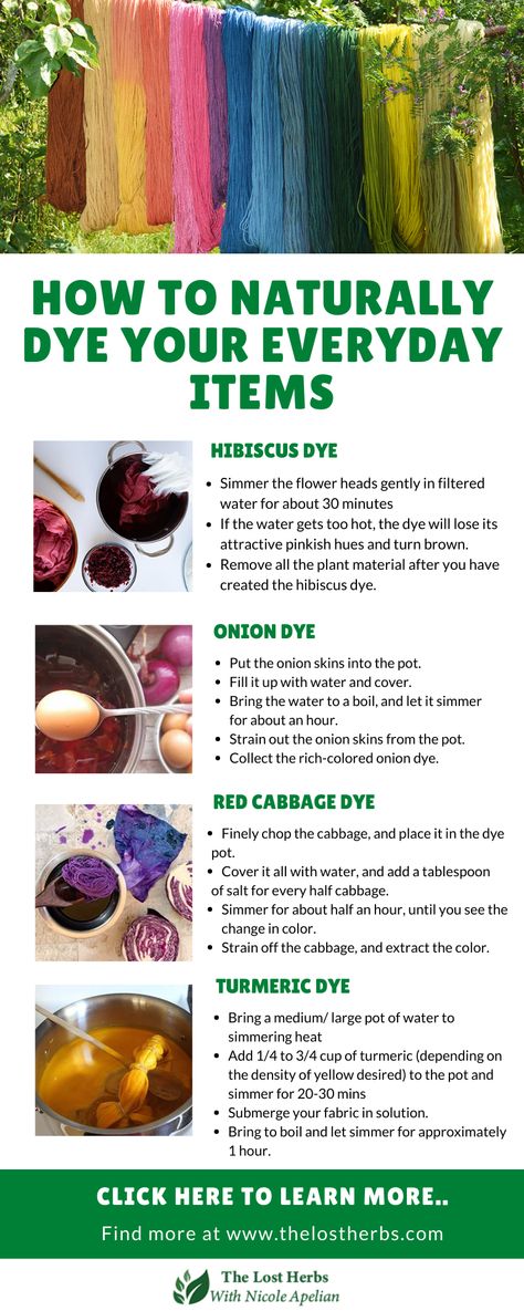 Diy Natural Dyes For Fabric, Natural Dye For Fabric, Homemade Dye For Clothes, How To Dye Clothes Naturally, Tie Dye With Natural Dyes, Plant Based Dyes, Dyeing Yarn With Natural Dyes, Natural Ways To Dye Clothes, Plant Dyes How To Make