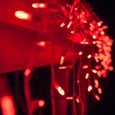 Christmas, Led Icicle Lights, Red Lights, Icicle Lights, Red Led, Led, Red, White