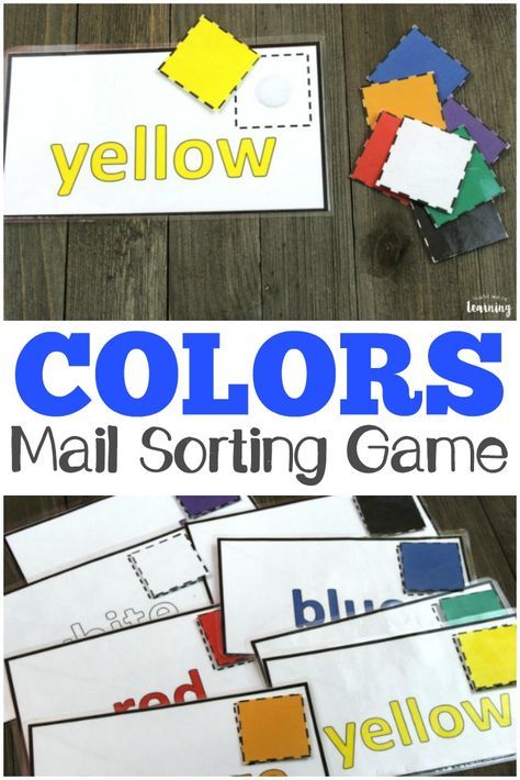 Toddlers and preschoolers will love this mail-themed preschool color sorting game! Perfect for a busy bag! via @lookwerelearn Envelope Activities For Preschool, Mail Man Preschool Activities, Mail Sensory Bin, Post Office Crafts For Toddlers, Community Preschool Crafts, Occupations Preschool Theme, Preschool Sorting, Preschool Curriculum Activities, Arctic Animals Preschool