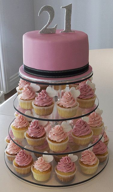 21st Birthday Cakes For Girls | Avril's 21st Birthday | Flickr - Photo Sharing! Birthday Cupcake Cake Ideas, Cupcake Cake Ideas, Birthday Cupcake Cake, 21st Birthday Cake For Girls, 21st Birthday Cupcakes, 21st Birthday Ideas, 21st Birthday Girl, 21st Bday Ideas, Bar A Bonbon