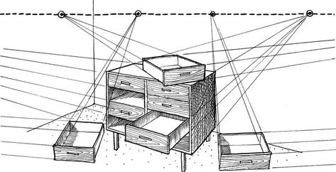 Horizon Line Drawing, Perspective Studies, Background Studies, Converging Lines, Lines Drawing, Composition Techniques, Composition Drawing, Horizon Line, Perspective Drawing Architecture