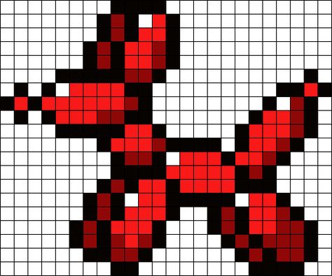 Animal Kandi, Modele Pixel Art, Easy Perler Bead Patterns, Perler Bead Pattern, Easy Perler Beads Ideas, Melty Bead Patterns, Art Perle, Easy Pixel Art, Pixel Art Templates