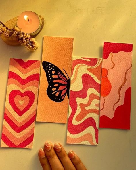 Red vibes aesthetic bookmark inspo Book Mark Inspo Aesthetic, Book Mark Aesthetic Ideas, Idea For Bookmark, Cute And Aesthetic Drawings, Aesthetic Handmade Bookmarks, Bookmark Aesthetic Ideas, Beautiful Bookmarks Ideas, Aesthetic Bookmarks Ideas, Diy Book Mark Aesthetic