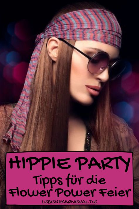 Bunte Kleidung, schrille Dekoration, lange Haare und laute Musik. Hier finden Sie zahlreiche Vorschläge für die Organisation einer Hippie Party. Organisation, Hippie Style 70s Flower Power, Flower Power Outfit, Hippie Outfits 70s, Hippie Style 70s, Hippy Costume, 70s Boho Fashion, Woodstock Hippies, Flower Power Fashion