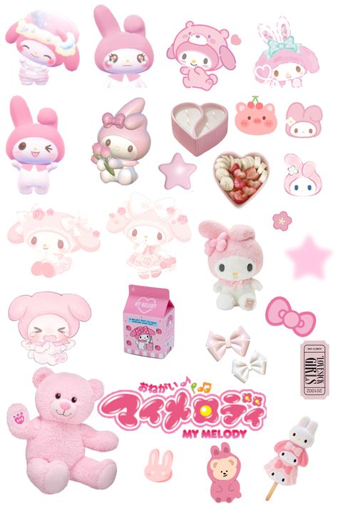 Pink My Melody Digital Stickers for bullet journals, planning and collages Kawaii, Brain Stickers Aesthetic, Pink Cute Stickers Printable, Kawaii Digital Stickers, Melody Stickers Printable, Scrapbook Stickers Printable Pink, Cute Pink Stickers Printable, My Melody Stickers Printable, My Melody Journal