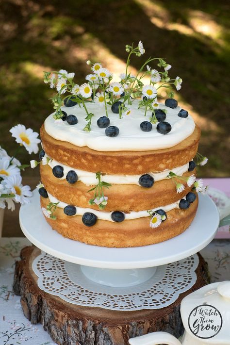 Fairy Tea Party Food, Tea Party Food Ideas, Layered Vanilla Cake, Fairy Tea Party, Tea Party Ideas, Spring Tea Party, Fest Mad, Fairy Food, Tea Party Cake